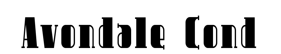 Avondale Cond Font Download Free